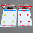 Load image into Gallery viewer, Two boards with puck and nets on top known as the Sauce Toss Pro