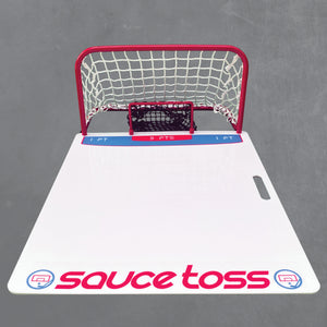 A Sauce Toss Board on grey background