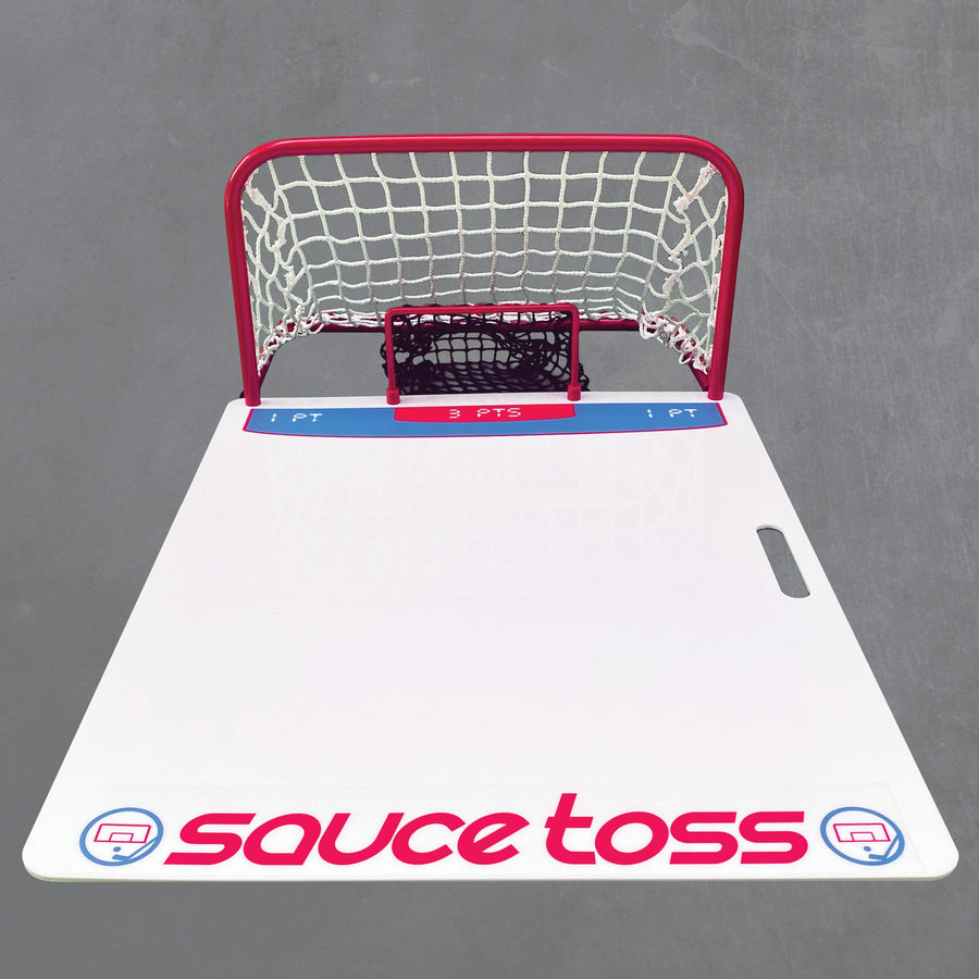 The Sauce Toss Board And Net on grey background